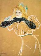  Henri  Toulouse-Lautrec Yvette Guilbert painting